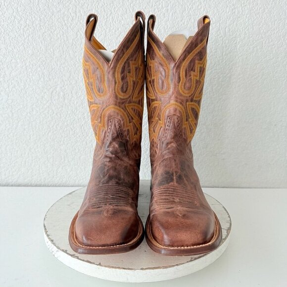 NEW Rod Patrick Mens Cowboy Boots 14.5AA Perro Loco Brown Western Square Toe - Picture 6 of 12